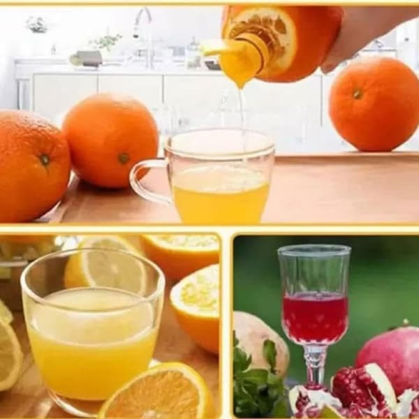 Handpressjuicer för citron, apelsin och citrusfrukter - 3.5\"L x 1.6\"W