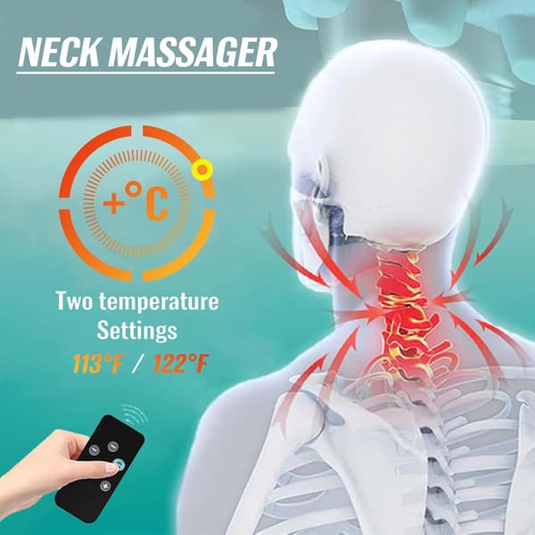Terapeutisk nackmassage, elektrisk 4D med värme