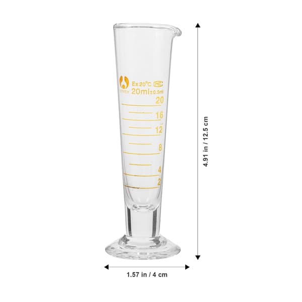 Graderad mätkopp i glas 20 ml