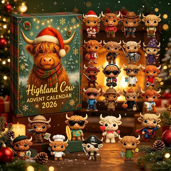 2026 Highland Ko Adventskalender, 24 dagar julnedräkningskalender