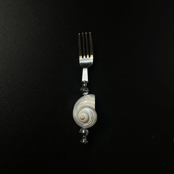 Moonlight Conch Elegant dekoreret sæt i rustfrit stål, gafler, skeer og knive til servering i hjemmet