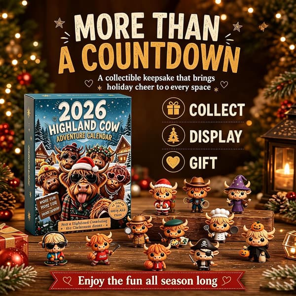 Highland Ko Adventskalender 2026, 24-dagars julnedräkningspresent