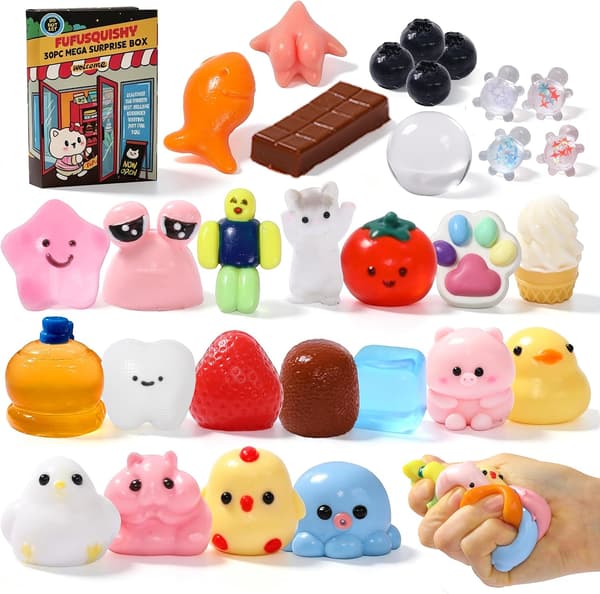 30 st Taba Squishy Leksaker Partyfavörer Sensorisk Fidget Stresslindrande Leksak