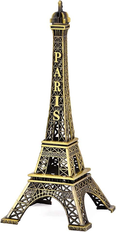 Eiffeltårn Model Eiffeltårn Metalstatue Eiffeltårn Figur til Souvenirs, Bronze (15 cm)