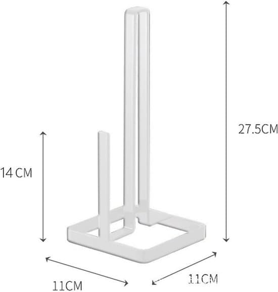 Paper Towel Holder - White - Kitchen Organizer