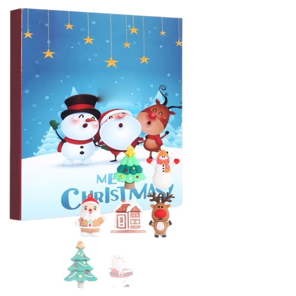 Jule-mysterieboks med 3D-figurpynt; Julekalender