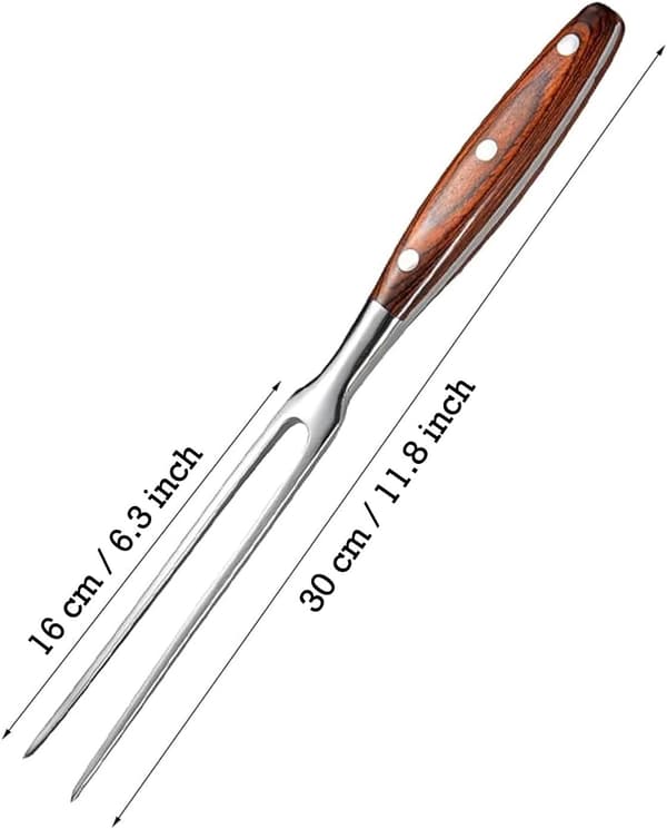 Köttgaffel, serveringsgaffel, köksgaffel, matlagningsgaffel, strimlat kött