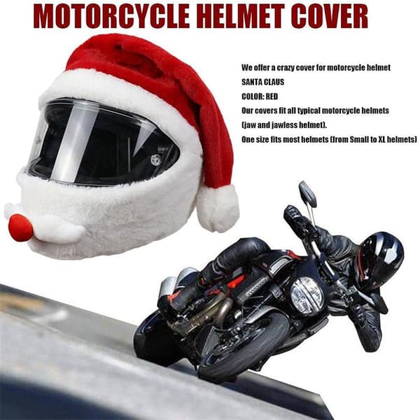 Tomte Nativity Julhatt för herrars motorcykelhjälmar - Nyhetspresent