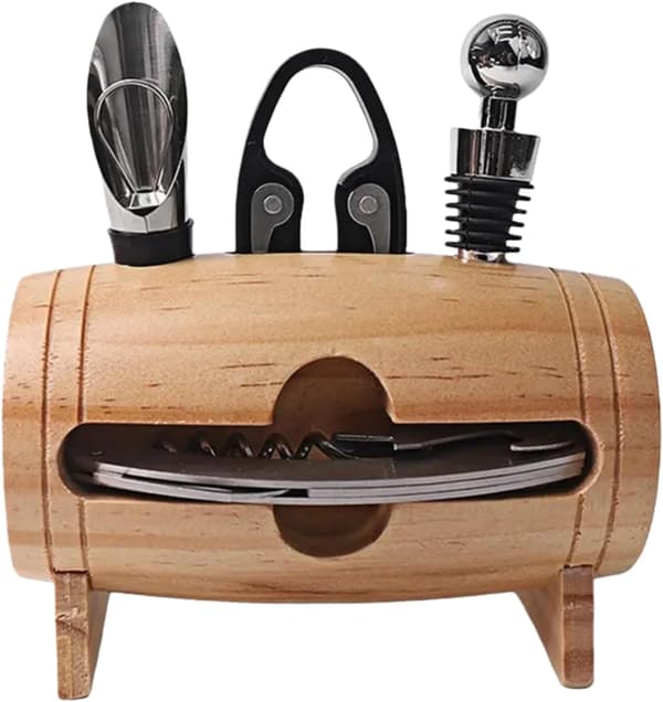 Manuell vinkorkskruv set, hushållsträförvaringsställ