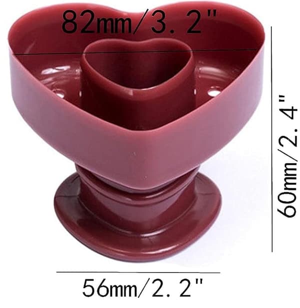 Plastik Hjerte Donut Cutter Donut Maker Cupcake Muffin Kageform