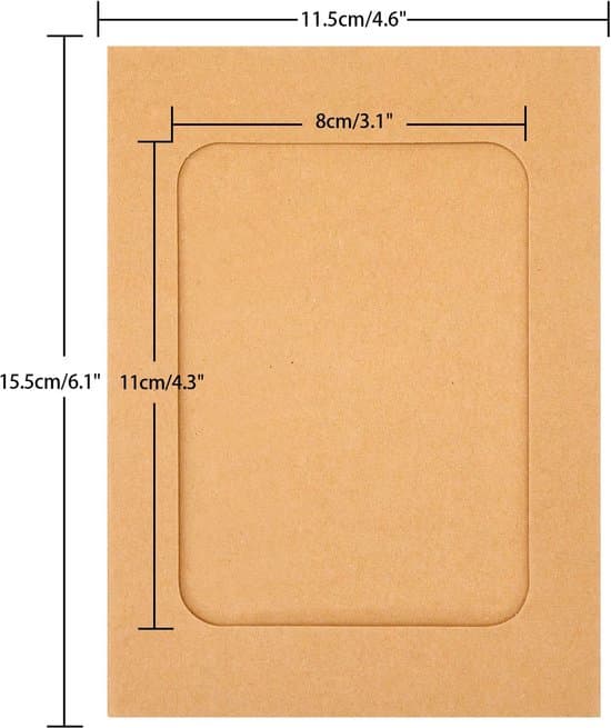 Fotorammer - brunt papir - 20 stk - DIY fotorammer
