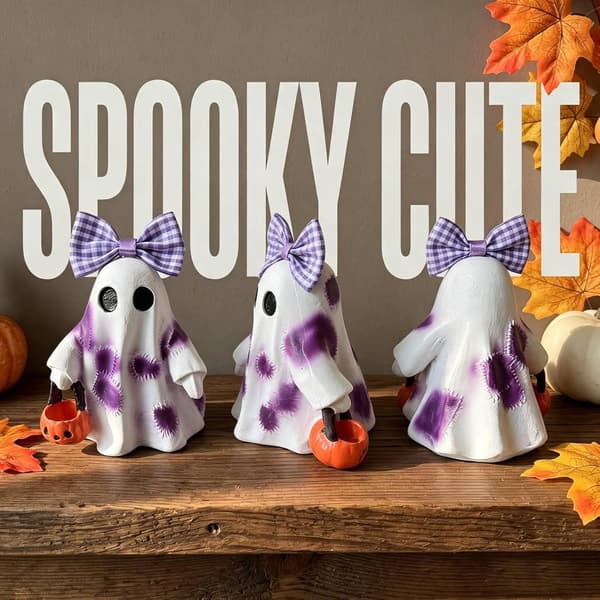 Halloween Spøgelse Harpiks Håndværk Figur Skrivebordsornament Bordplade