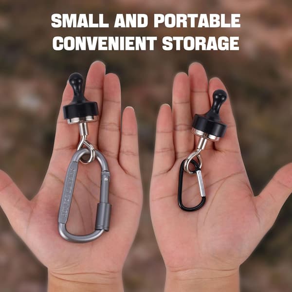 Magnetisk tältkrok, multifunktionella neodymtältkapellkrokar för utomhusäventyr, hållbara och bärbara, stöder tunga laster för camping Small S