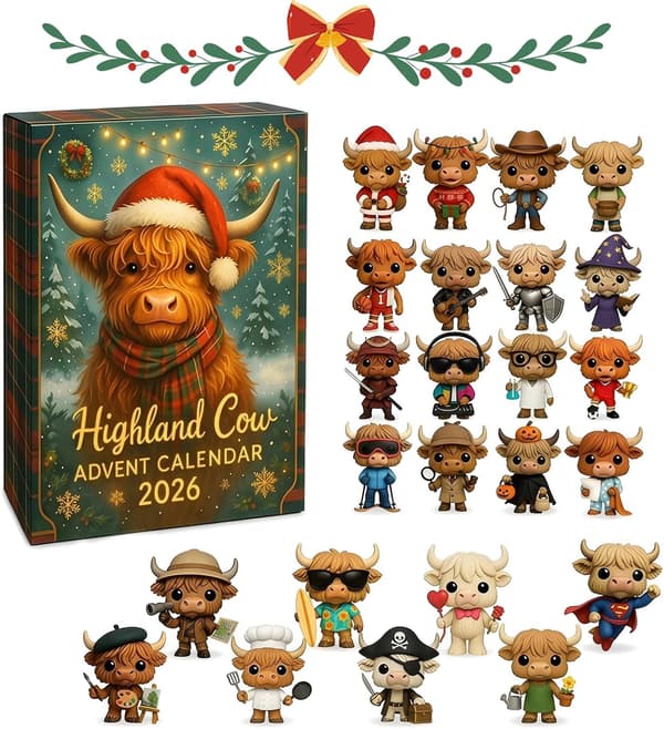 2026 Highland Ko Adventskalender, 24 dagar julnedräkningskalender