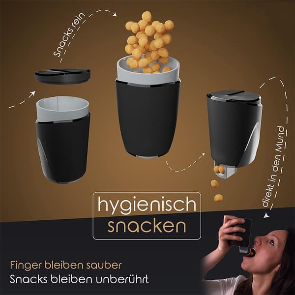 Snackdispenseren // rene hænder under snacking // velegnet til peanuts, NicNacs, m.m. // Gave til mænd og gamere