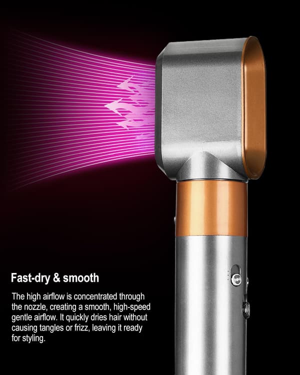 Føntørrer-tilbehør til forstyling Kompatibel med Dyson Airwrap Multi-Styler, Hurtig tørring udglatter flyvsk hår, passer til HS01 HS05 i.d.