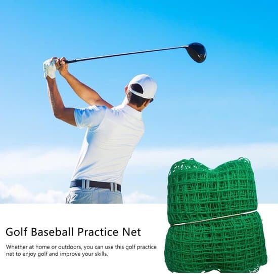 Golfövningsnät - Golfnät - Golfövning - Starkt, stabilt material - 2x2m - Grön