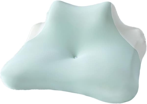 Kylkudde för sid- och magsovare - Istidens silkesöverdrag med memory foam & avtagbart tvättbart grönt överdrag