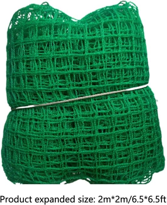 Golfövningsnät - Golfnät - Golfövning - Starkt, stabilt material - 2x2m - Grön