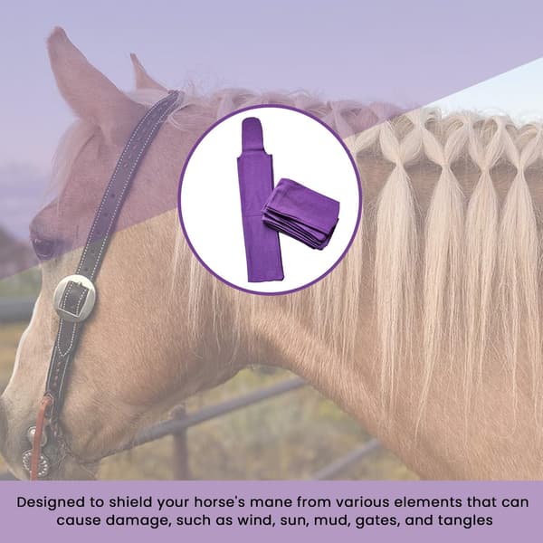 Hestemanposer - Beskyt hestens manke mod vind, sol, mudder, forebygger sammenfiltring, slid og brud | Lavet af nylon