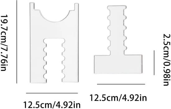 Väggskydd - Soffskydd - Möbelskydd - Sänggavelsskydd - Set om 2 - Transparent - Justerbart - Förhindrar repor och fläckar