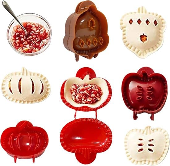3-pack handpajformar för bakning - degpress minipajformar - enpress höst tacksägelse halloween äpple pumpa handpajmakare