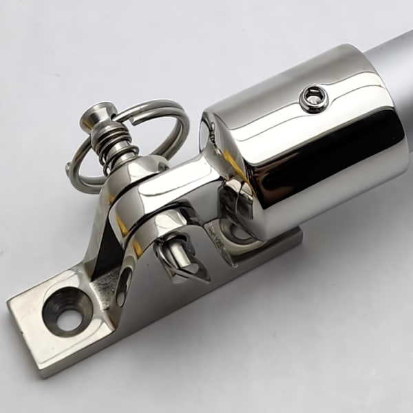 Bimini Top Hardware, Dækhængsel med Quick Release Pin, Øje End Cap, 316 Rustfrit Stål (2 Par)