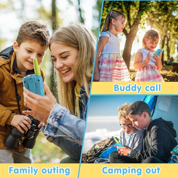 2-pakning walkie-talkies for barn, gutter og jenter