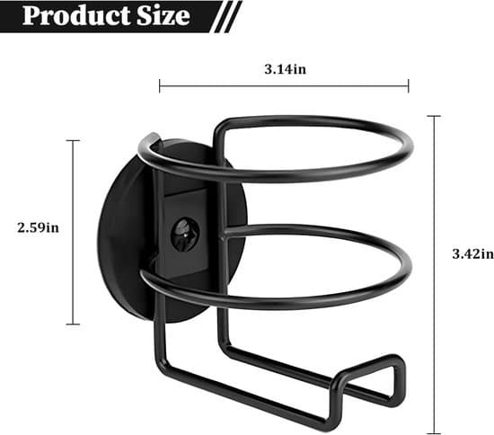 Bærbar, fallsikker bilkoppholder med magnetisk sidebase; gjenbrukbar bilkoppholder.