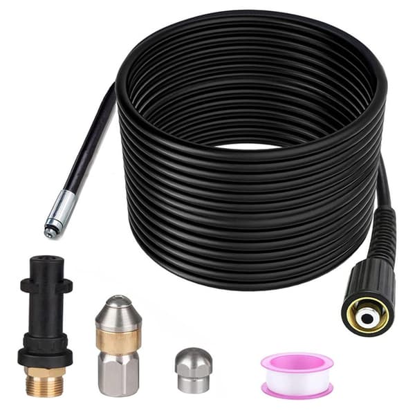 Rensedyse for rør, 15 m stort hode Karcher nylon utvendig gjenge,
