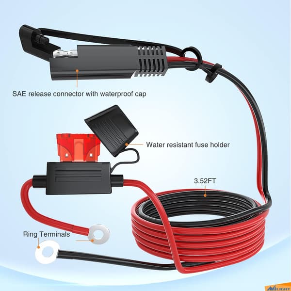 SAE - USB-moottoripyöräadapteri SAE - USB-liitäntäkaapeli