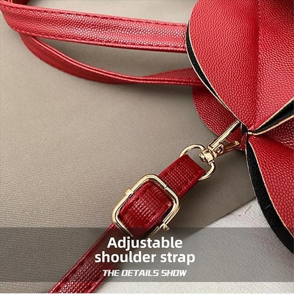 Dammode Handväska i Veganskt Läder, Elegant Plånbok med 3D-Blomhandtag
