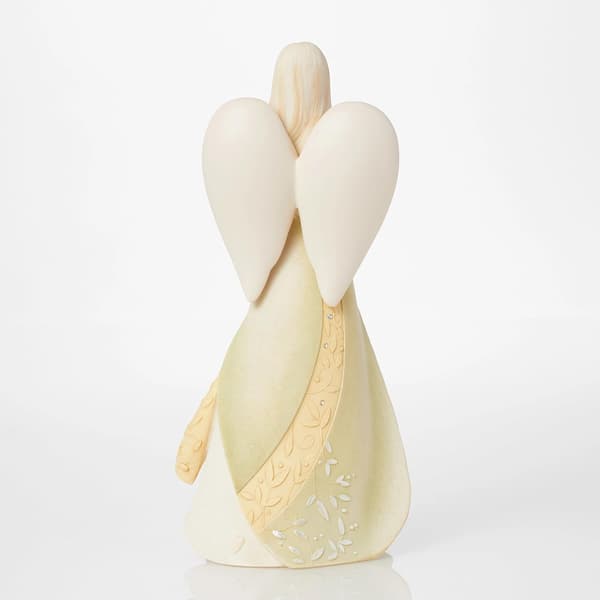 Foundation Collection: Ängelstaty – Välsigna Din Pension – Handmålad Samlarstaty i Resin