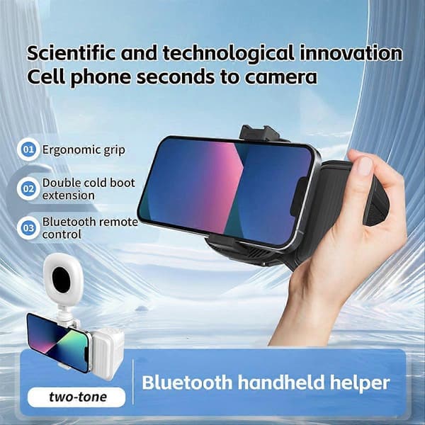 Puhelimen Bluetooth-käsikahva tarvikkeet musta