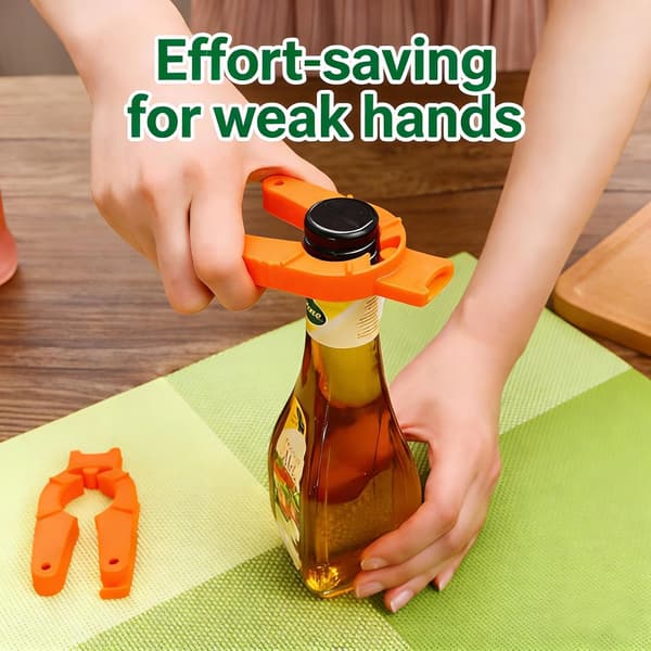 2 STK Boks- og flaskeåpner, Multifunksjonell åpner for svake hender Barn Eldre Eldre Leddgiktpasienter Boks Flaske Klem Lokk og Plastgrep