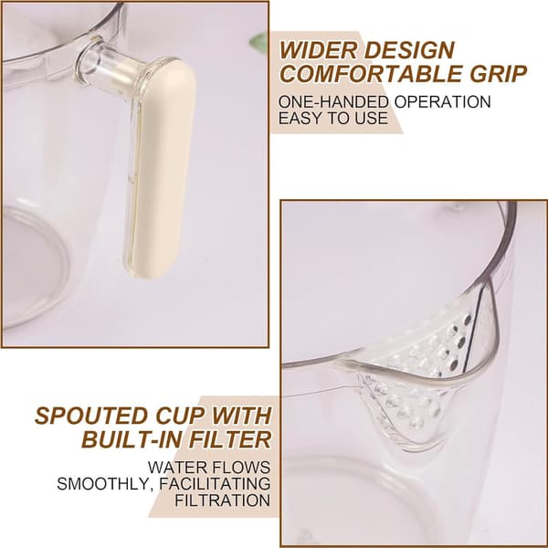 Lyserød Push-Action Håndpisker - Ergonomisk Multi-Blads Mixer til Æg, Fløde, Mælkeskummer & Pandekagedej Light Pink