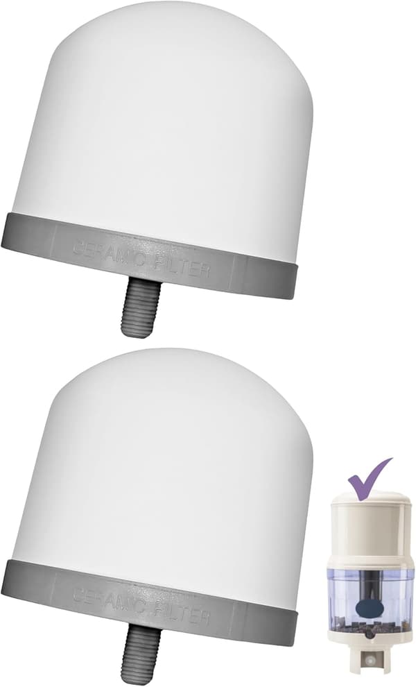 2 st Keramiskt Filter Magnetiserad Mineralvattenrenare Vattenfilter Keramisk Halvsfär Vattenfilter