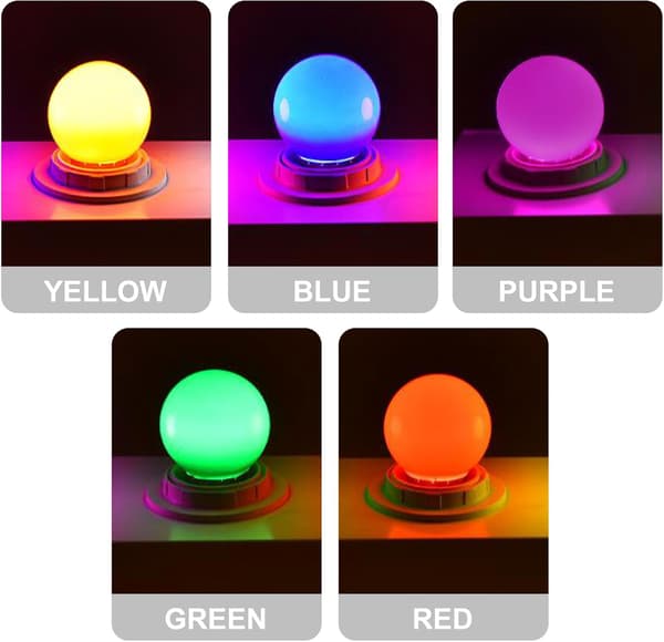 G45 farve LED pære E27/B22 dobbelt interface farverig markise jule scene dekorationspære