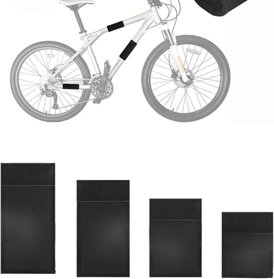 4 st cykelramskydd Cykelramskydd E-cykeltillbehör – Cykelramskydd för kolfiberramar – Neopren cykelramskydd