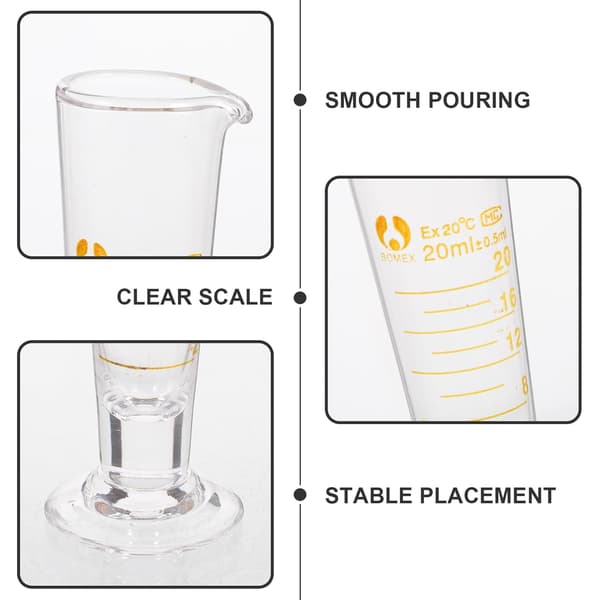 Graderad mätkopp i glas 20 ml