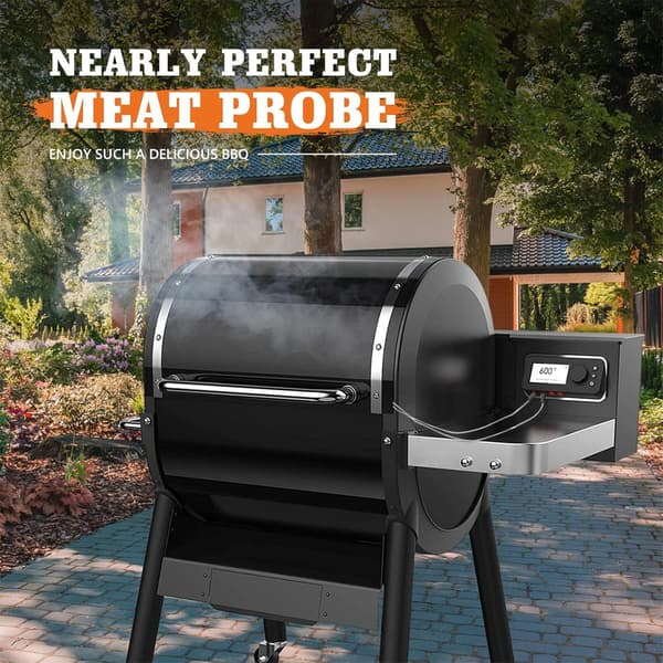 2-pakning erstatningskjøttprobe for Weber Grill og Røyker, Temperaturprobe med probeklips tilbehør