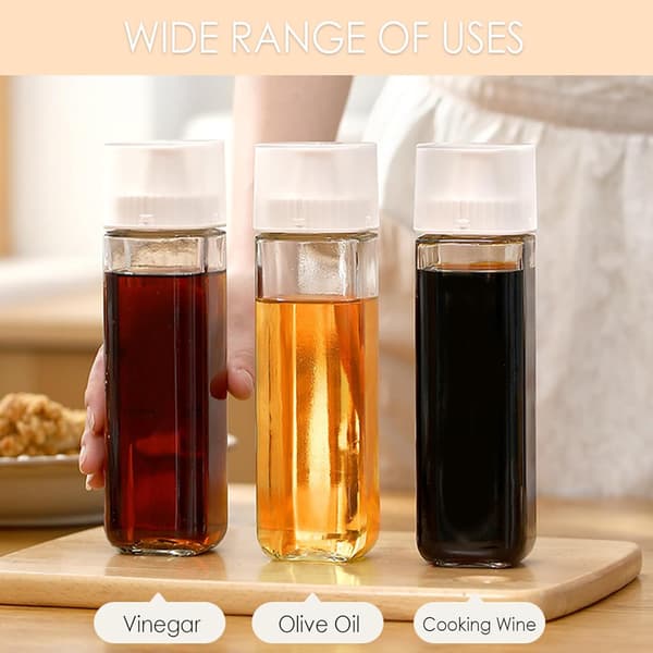 255 ml Oljedispenser i Glas för Kök – Droppfria Olivolja- och Vinägerflaskor för Matlagning och Salladsdressing