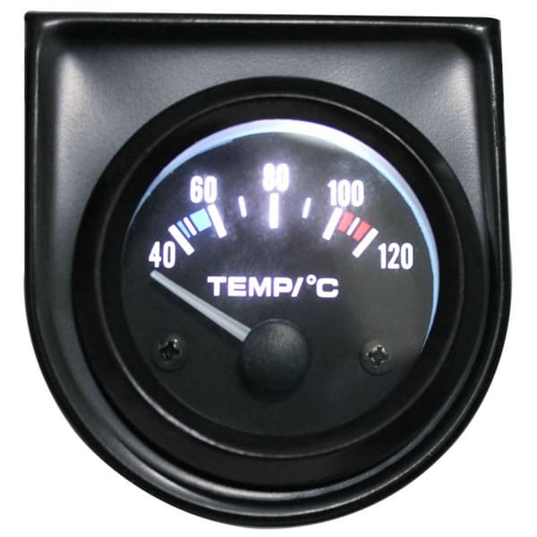 52mm Vanntemperaturmåler 40-120 Celsius /100-250 Fahrenheit Pointer Auto Vanntemperaturmåler Led Bilmåler med Sensor