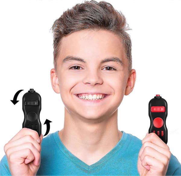 4 stk håndfidgetleker Fidget Game Pad Fargerik angstfokuspute Liten Fidget Controller Pad Sensorisk Fidgetleke