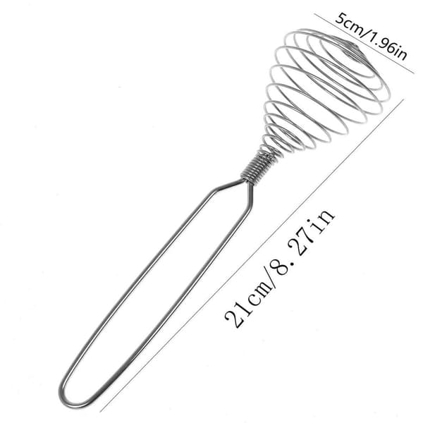 Rustfri stål spiralvisp, trådvisp krem egg visp saus håndmikser eggvisp for matlaging visping