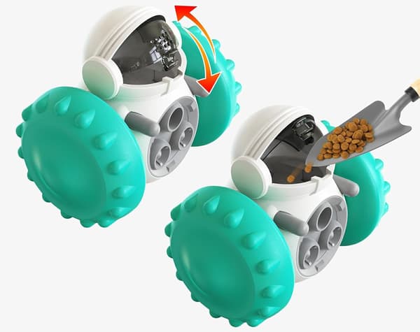 Hunde Snuse Legetøj & Godbid Dispenser - Interaktivt Langsomt Foder Puzzle til Mental Stimulering, Egnet til Små/Mellemstore Hunde & Katte