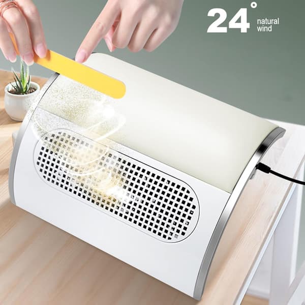 Manicure Støvsuger - Hvid