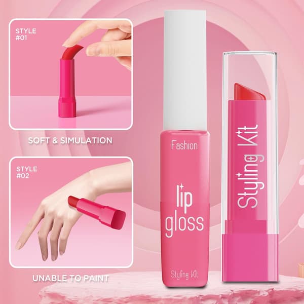 Falske makeupsæt til piger legetøj 3 4 5 år, foregive makeuplegetøj til piger fødselsdagsgaver 3-5 år (pink)
