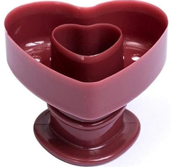 Hjerteformet smultringkutter i plast, smultringmaskin, cupcake, muffins, kakeform