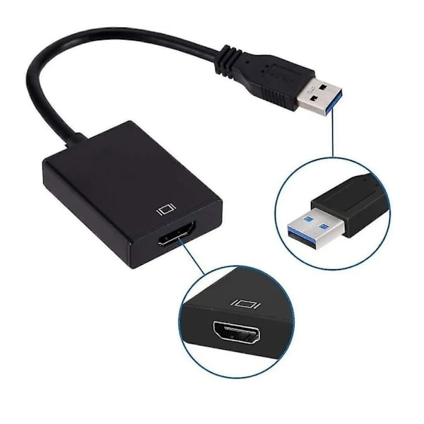 USB–HDMI-sovitin, USB 3.0/2.0–HDMI 1080p -videografiikkakaapeli